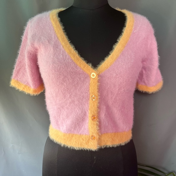 H&m crop fur cardigan or sweater - Picture 4 of 5